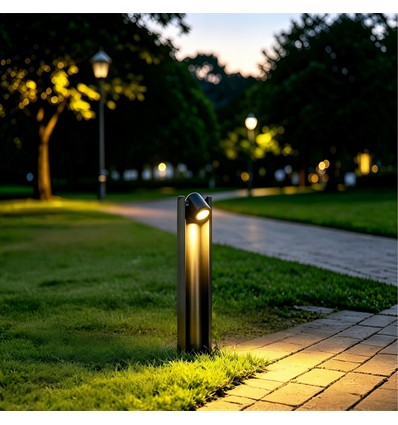 Svart justerbar trädgårdslampa - 7,5W, 40 cm, IP65 utomhus, inkl. ljuskälla