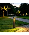 V-Tac Grå trädgårdslampa, rostfri - 110 cm, IP44 utomhus, E27 sockel, utan ljuskälla