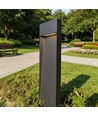 V-Tac Grå trädgårdslampa, rostfri - 110 cm, IP44 utomhus, E27 sockel, utan ljuskälla