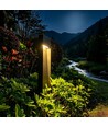 V-Tac Grå trädgårdslampa, rostfri - 110 cm, IP44 utomhus, E27 sockel, utan ljuskälla