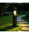V-Tac Grå trädgårdslampa, rostfri - 110 cm, IP44 utomhus, E27 sockel, utan ljuskälla