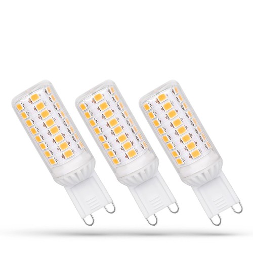 3-pak 4W LED lampa - 230V, G9, dæmpbar