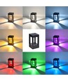 20cm RGB+CCT LED Pollare - Svart, 8W, IP65, Zigbee Hue kompatibel