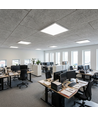 V-Tac 60x60 LED panel i ram - 36W, inbyggd i vit ram till direkt montering