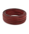 100m Kabel röd/svart - 2x0,35mm², 12V-24V, för LED-strip