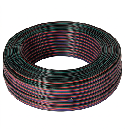 100m RGB-kabel - 4x0,35mm², 12-24V, för LED-strip