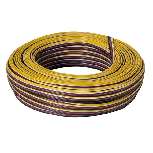 100m RGBCCT-kabel - 6x0,35mm², 12V-24V, för LED-strip