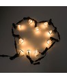 10-pack markspotlights med timer/sensor - 0,5W, rund, rostfritt stål, inkl. strömförsörjning