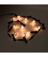 10-pack markspotlights med timer/sensor - 0,5W, rund, rostfritt stål, inkl. strömförsörjning