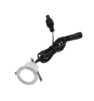 10-pack markspotlights med timer/sensor - 0,5W, rund, rostfritt stål, inkl. strömförsörjning