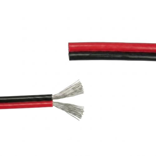 20m 1,2mm² kabel röd/svart - 2-ledare (16AWG), 12V-24V, för LED-strip