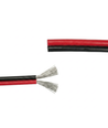 100m 1,2mm² kabel röd/svart - 2-ledare (16AWG), 12-24V, för LED-strip
