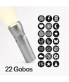 10W LED Foto effektljus handhållen - Multi-färg fotoljus med 22 Gobo-motiv / effekter