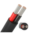 20m Kabel röd/svart, svart rund - 2x0,35mm², 12V-24V, för LED-strip