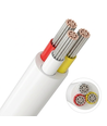 100m CCT-kabel, vit rund - 3x0,35mm², 12V-24V för LED-strip