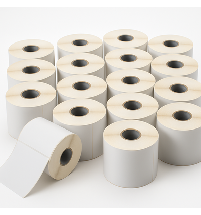 18 rullar fraktetiketter - 350 st per rulle, 102x192mm