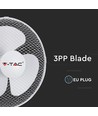 V-Tac 40W bordsfläkt - Ø30cm, 3 hastigheter, 3 blad