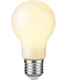 E27 4,9W dimbar LED-lampa - A60, filament, opalglas, 2700K, 600lm