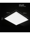 V-Tac 60x60 LED-panel, 40W - 4000K, Backlit, vit kant
