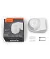 PIR rörelse- och ljussensor 800W - IP44, vit