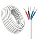 100m RGBW kabel, vit rund - 5x0,35mm², 12V-24V för LED-strip