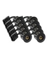 10-pack Wifi downlight Inno88 - Inkl. Smart Home GU10-lampor, svart, IP44, godkänd för isolering