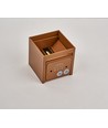 6W CUBIC PRO vägglampa - IP65, Corten, vidarekoppling, justerbar, fyrkantig, upp/ner, inomhus / utomhus, inkl. ljuskälla