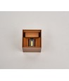 6W CUBIC PRO vägglampa - IP65, Corten, vidarekoppling, justerbar, fyrkantig, upp/ner, inomhus / utomhus, inkl. ljuskälla