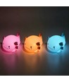 MOCHI Axolotl nattlampa - Silikon, färgskifte + varmvit, touch dimbar, IP20 inomhus