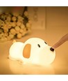 MOCHI hundvalp nattlampa - Silikon, 2-i-1, varmvit/neutralvit, touch dimbar