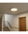 30W LED sensorlampa med nödljus – justerbar watt/CCT, IP44, inbyggt batteri