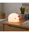 MOCHI Axolotl nattlampa i mjuk silikon - uppladdningsbar, färgskiftande + varmvit