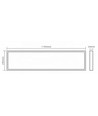 120x30 dagsljusstyrning panel, 36W - 125lm/W, UGR19, flicker free
