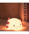 MOCHI Axolotl nattlampa i mjuk silikon - uppladdningsbar, färgskiftande + varmvit