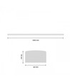 120cm LED-takarmatur, 30W - 100lm/W, CCT, vit, IP20
