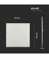 60x60 Troldtekt panel + ram - Komplett set
