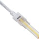 Vattentät startkontakt för LED-strip - 8mm, enfärgad, IP68, 5V-24V, för SMD och COB