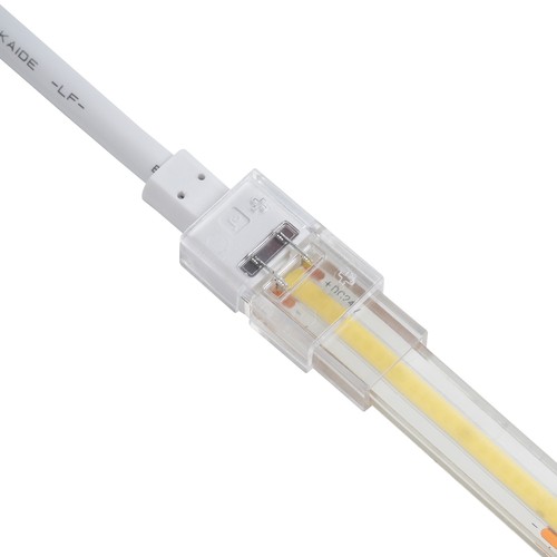 Vattentät startkontakt för LED-strip - 8mm, enfärgad, IP68, 5V-24V, för SMD och COB