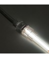 Vattentät startkontakt för LED-strip - 8mm, enfärgad, IP68, 5V-24V, för SMD och COB