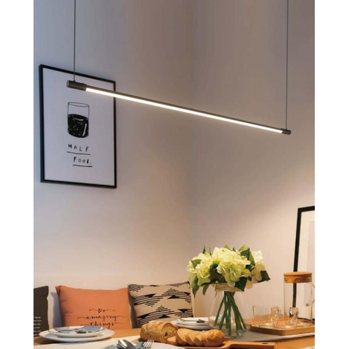 86cm dimbar matbordslampa - Vit, 11W LED, inkl. vajerupphäng
