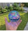 Hover Orb flygande boll med RGB-ljus - Ø9,5 cm, blå, perfekt för barn och barnsliga själar