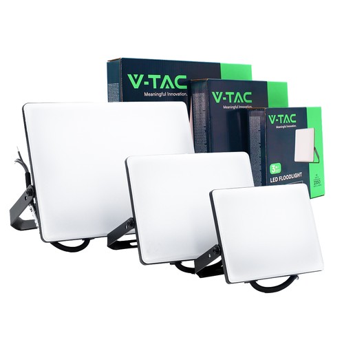 3-pack CCT strålkastare - 30,50,100W, 3 ljusfärger, frostad front, arbetslampa, utomhus