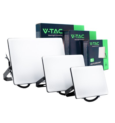 3-pack CCT strålkastare - 30,50,100W, 3 ljusfärger, frostad front, arbetslampa, utomhus