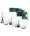 3-pack CCT strålkastare - 30,50,100W, 3 färgtemperaturer, frostad front, arbetslampa, utomhus