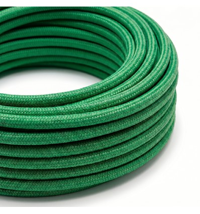 5m textilsladd 2x0,75 mm² - 230V, mörkgrön