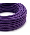5m Tygkabel 2x0,75 mm², textil - 230V, lila