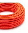 5m Textilkabel 2x0.75 mm², textil - 230V, Neonorange