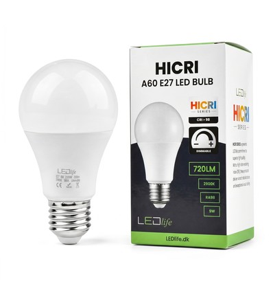 E27 9W dimbar HiCri lampa - RA98