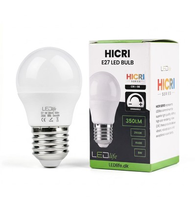 E27 5W dimbar HiCri lampa - RA98