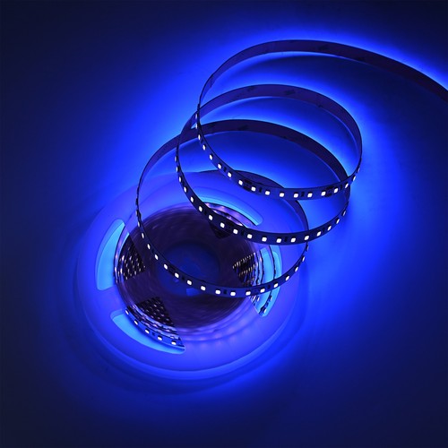 5m 10W/m UV 400 nm LED-strip - 24V DC, IP20, 120 LED per meter